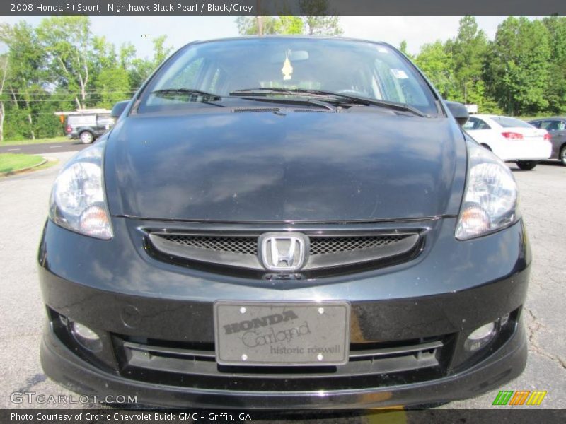 Nighthawk Black Pearl / Black/Grey 2008 Honda Fit Sport