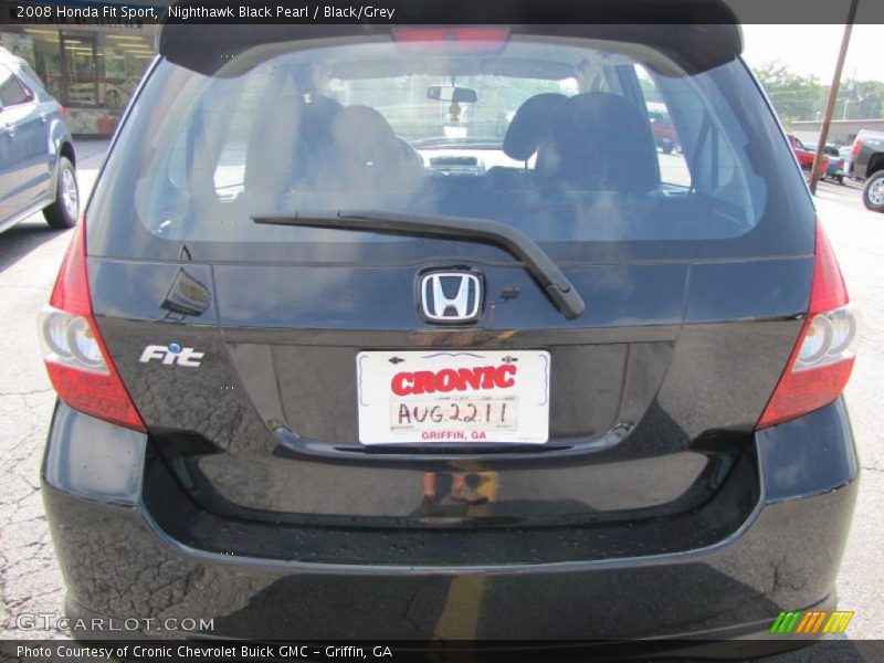 Nighthawk Black Pearl / Black/Grey 2008 Honda Fit Sport