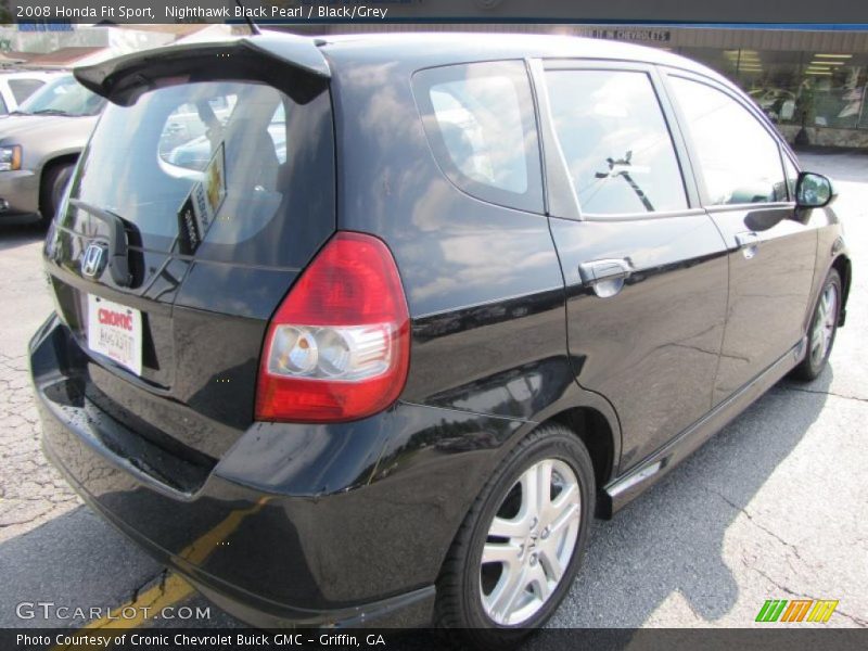 Nighthawk Black Pearl / Black/Grey 2008 Honda Fit Sport