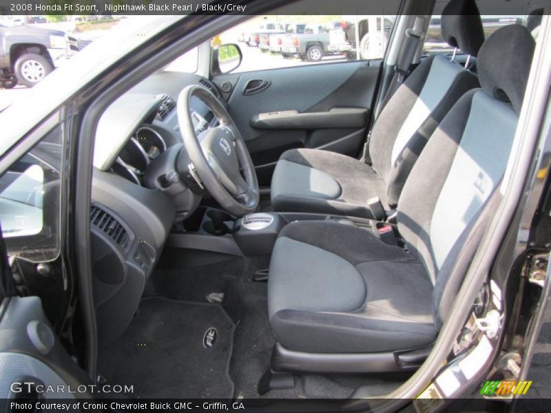 Nighthawk Black Pearl / Black/Grey 2008 Honda Fit Sport