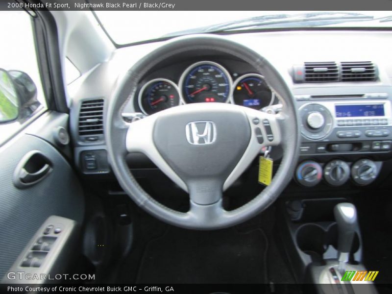 Nighthawk Black Pearl / Black/Grey 2008 Honda Fit Sport