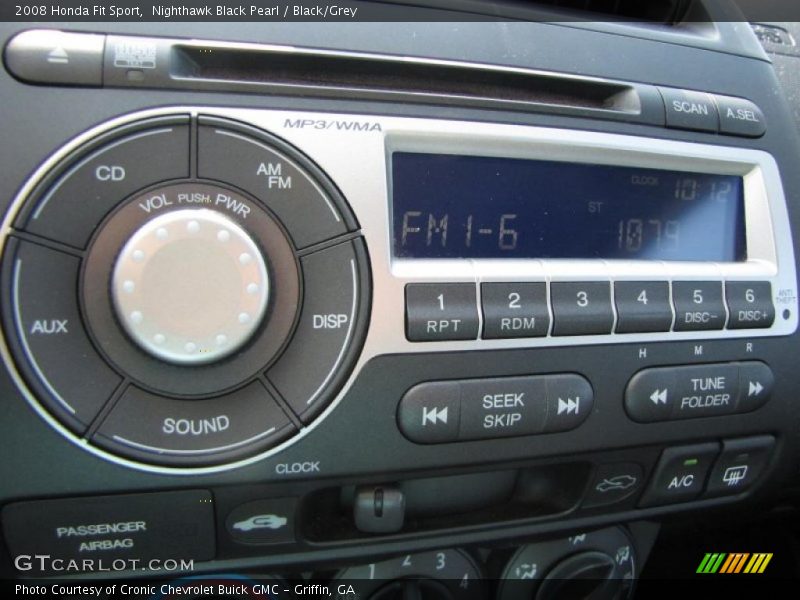 Nighthawk Black Pearl / Black/Grey 2008 Honda Fit Sport