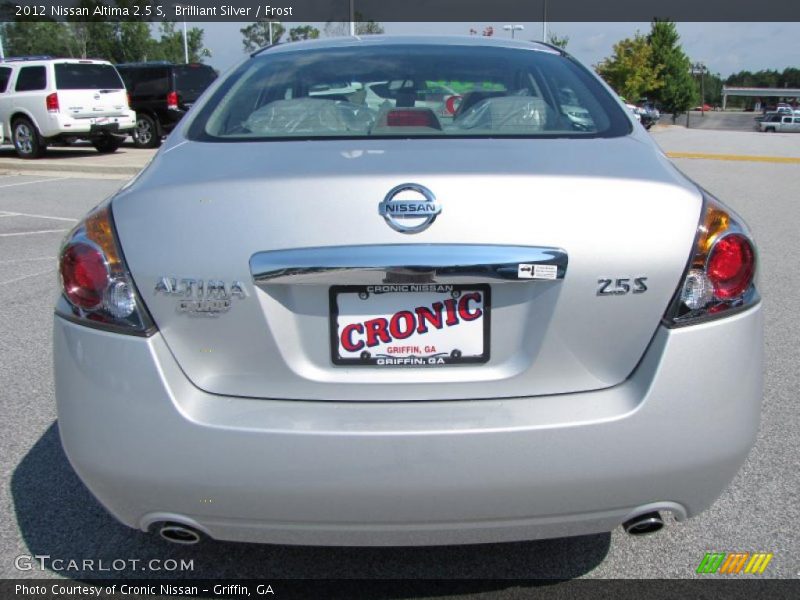 Brilliant Silver / Frost 2012 Nissan Altima 2.5 S