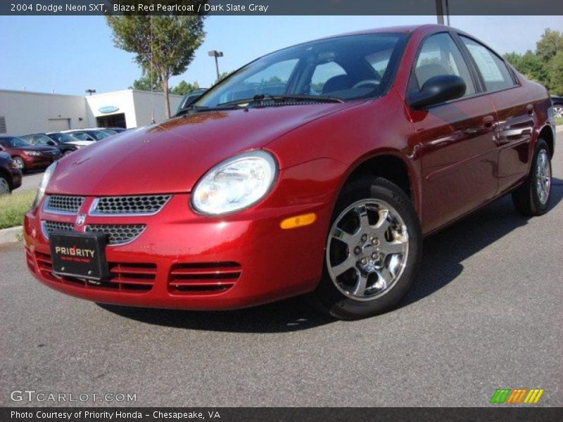 Blaze Red Pearlcoat / Dark Slate Gray 2004 Dodge Neon SXT