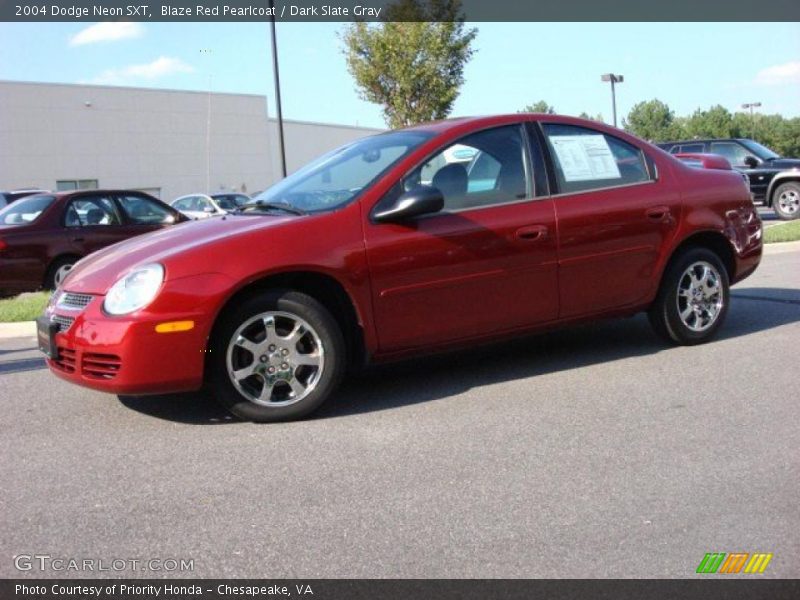 Blaze Red Pearlcoat / Dark Slate Gray 2004 Dodge Neon SXT