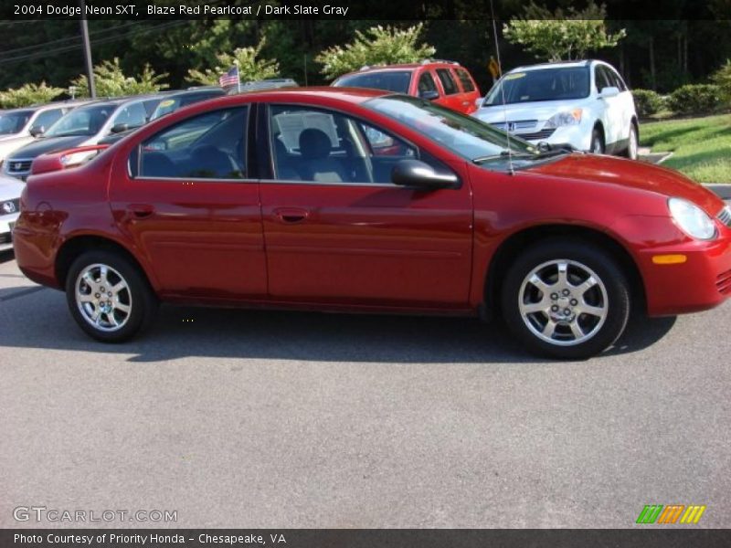 Blaze Red Pearlcoat / Dark Slate Gray 2004 Dodge Neon SXT