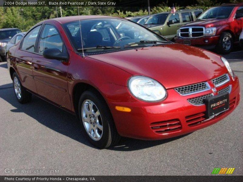 Blaze Red Pearlcoat / Dark Slate Gray 2004 Dodge Neon SXT