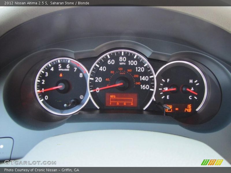  2012 Altima 2.5 S 2.5 S Gauges