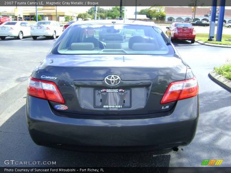 Magnetic Gray Metallic / Bisque 2007 Toyota Camry LE