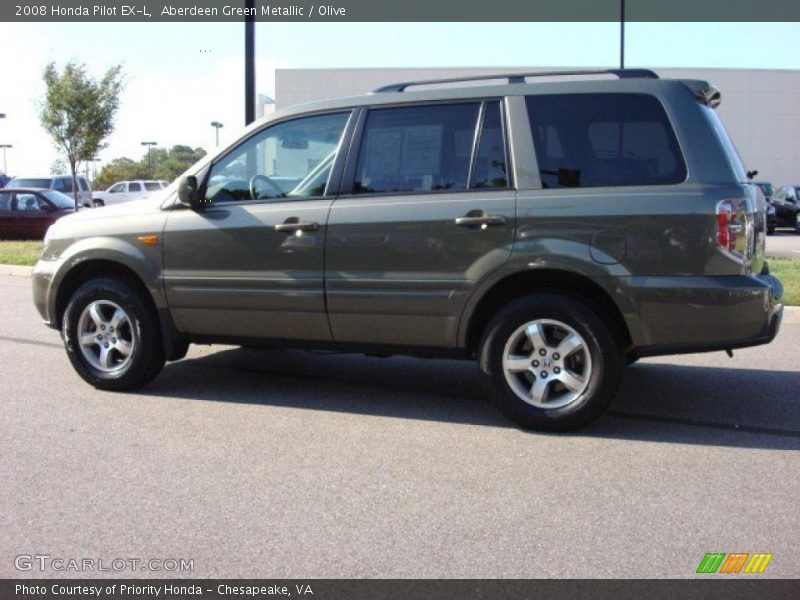 Aberdeen Green Metallic / Olive 2008 Honda Pilot EX-L