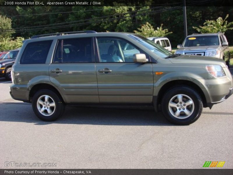 Aberdeen Green Metallic / Olive 2008 Honda Pilot EX-L