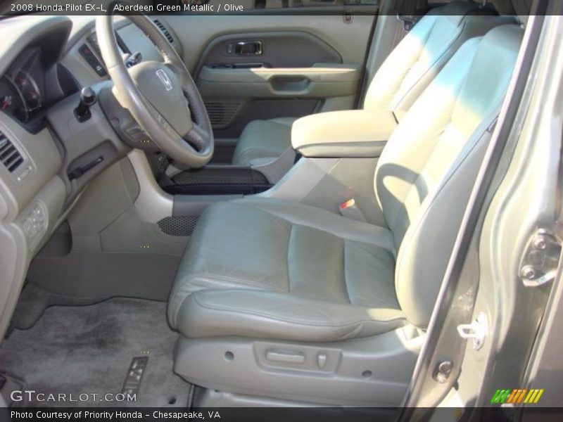 Aberdeen Green Metallic / Olive 2008 Honda Pilot EX-L