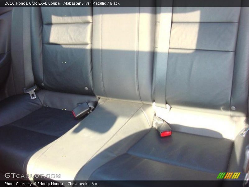 Alabaster Silver Metallic / Black 2010 Honda Civic EX-L Coupe