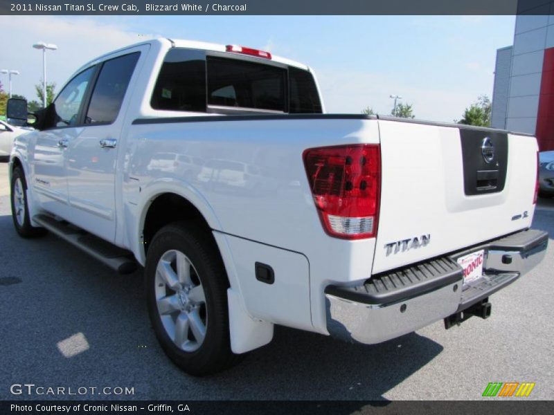Blizzard White / Charcoal 2011 Nissan Titan SL Crew Cab