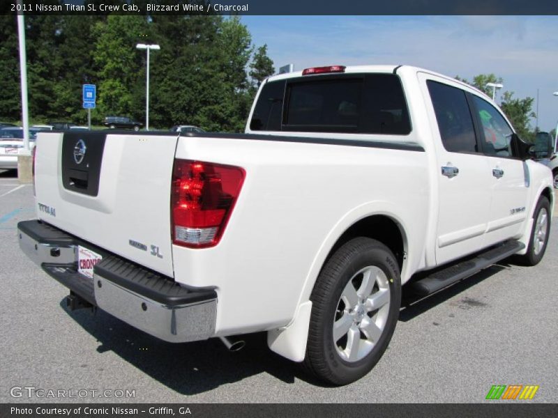Blizzard White / Charcoal 2011 Nissan Titan SL Crew Cab