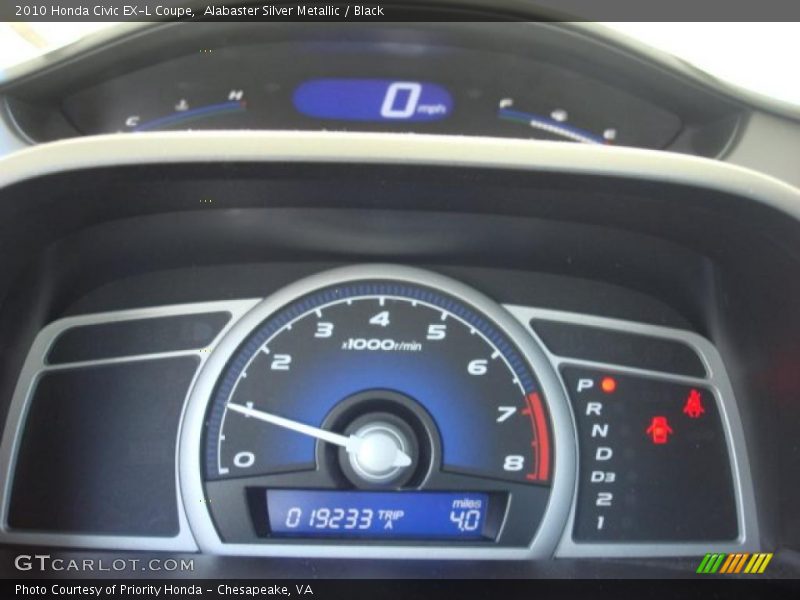  2010 Civic EX-L Coupe EX-L Coupe Gauges