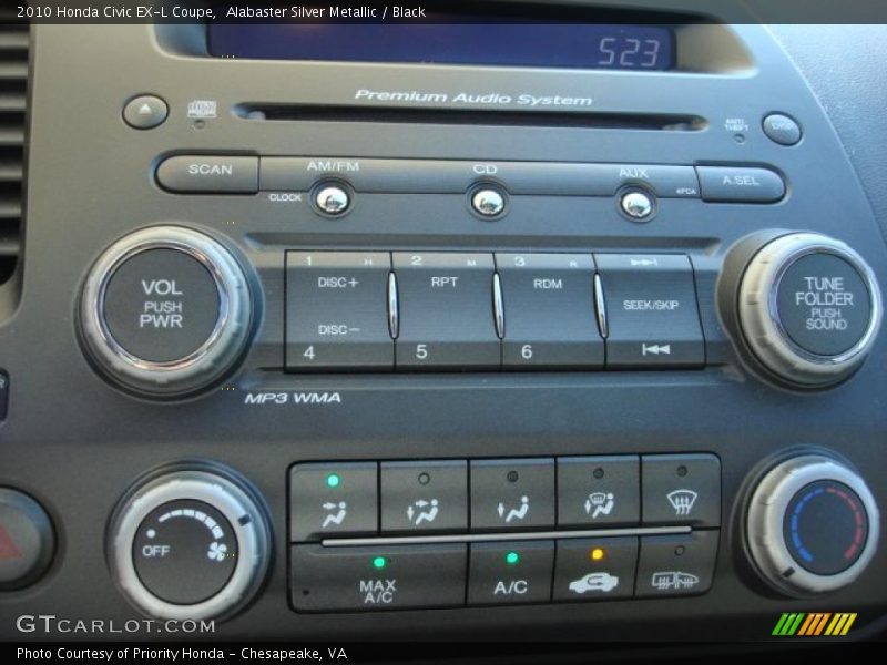 Audio System of 2010 Civic EX-L Coupe