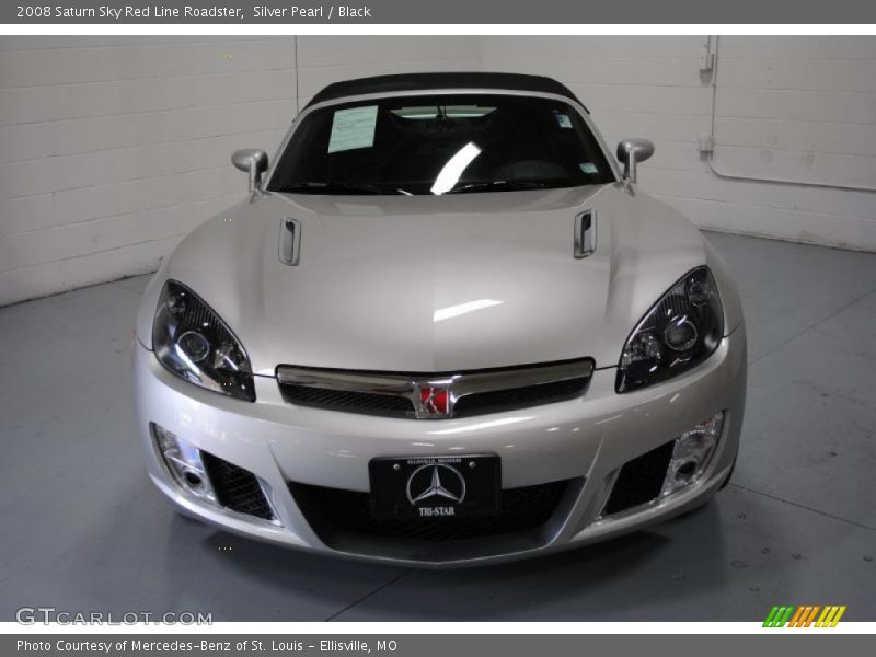 Silver Pearl / Black 2008 Saturn Sky Red Line Roadster
