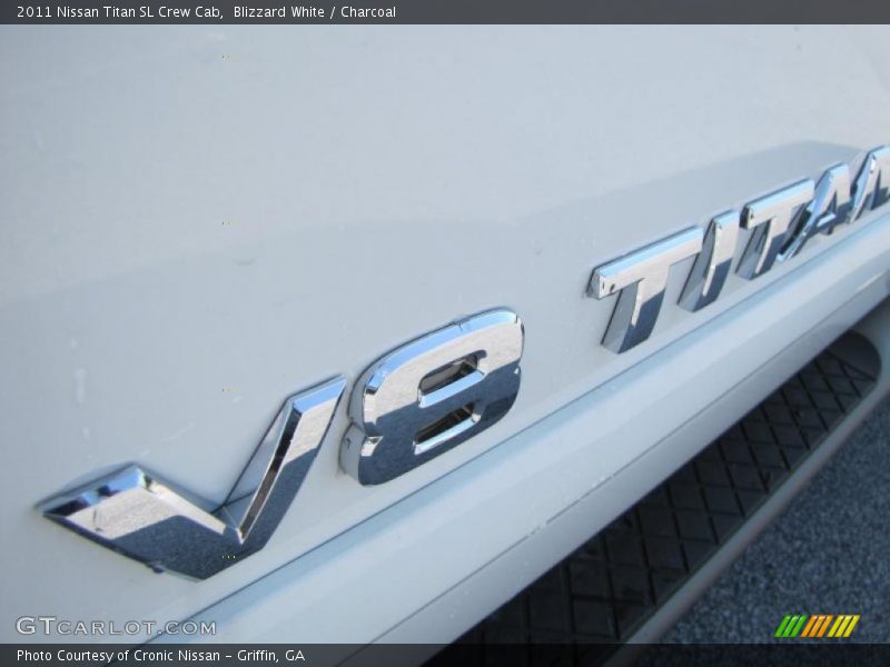 Blizzard White / Charcoal 2011 Nissan Titan SL Crew Cab
