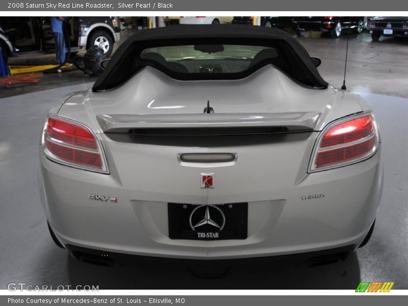 Silver Pearl / Black 2008 Saturn Sky Red Line Roadster