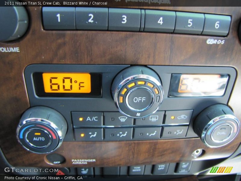 Blizzard White / Charcoal 2011 Nissan Titan SL Crew Cab