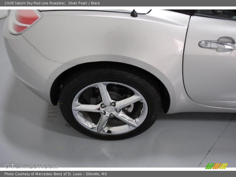 Silver Pearl / Black 2008 Saturn Sky Red Line Roadster