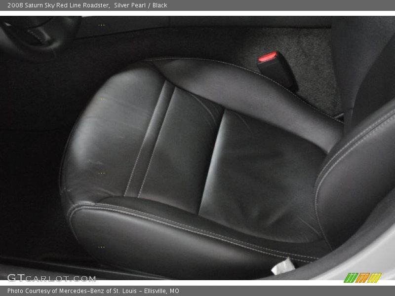 Silver Pearl / Black 2008 Saturn Sky Red Line Roadster
