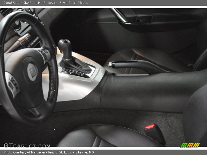 Silver Pearl / Black 2008 Saturn Sky Red Line Roadster