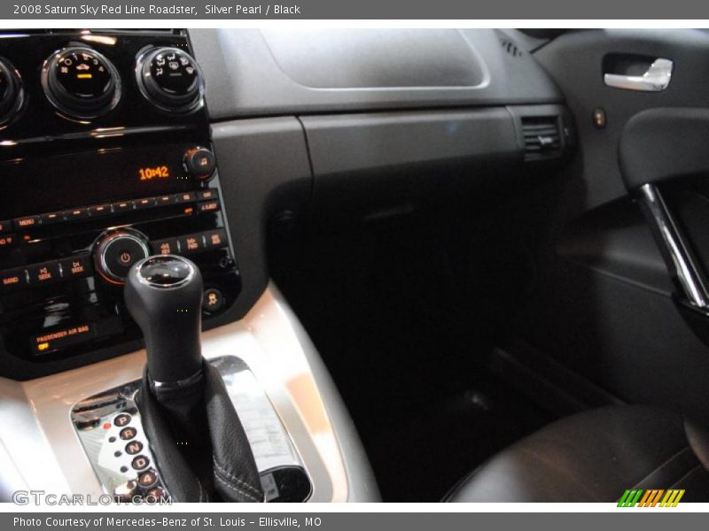 Silver Pearl / Black 2008 Saturn Sky Red Line Roadster