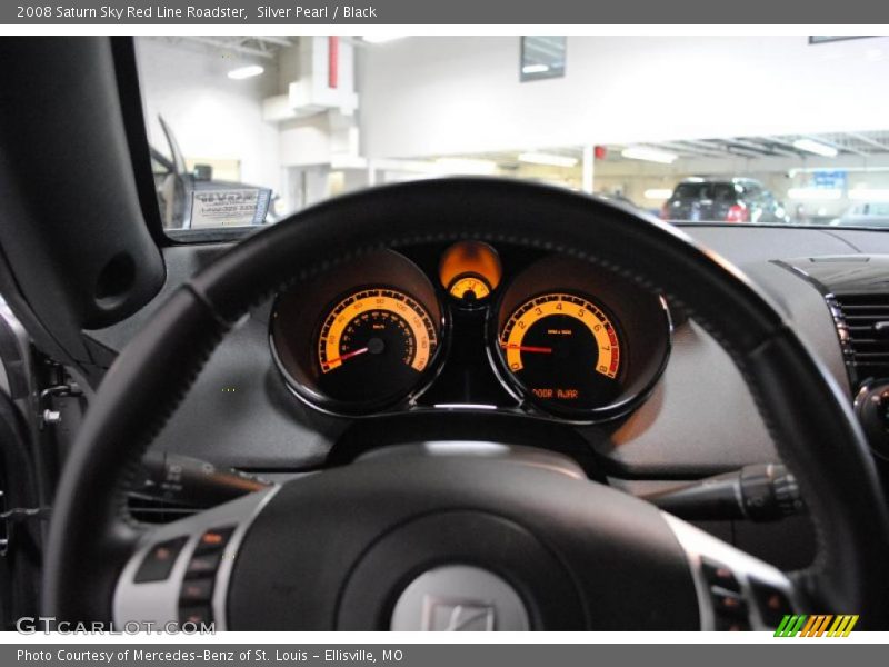 Silver Pearl / Black 2008 Saturn Sky Red Line Roadster