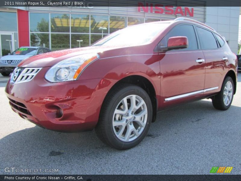 Cayenne Red / Black 2011 Nissan Rogue SL