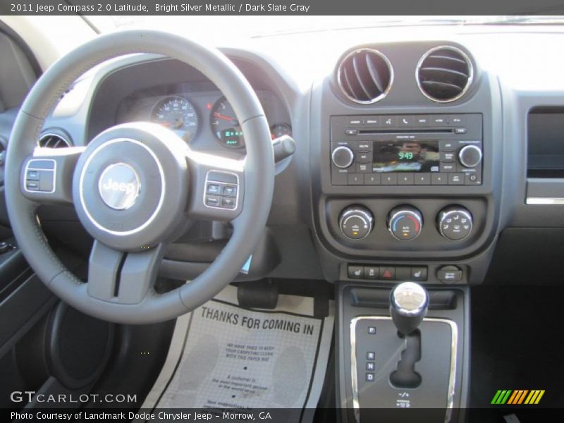 Bright Silver Metallic / Dark Slate Gray 2011 Jeep Compass 2.0 Latitude