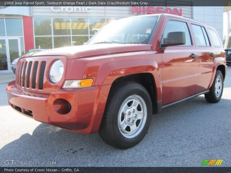 Sunburst Orange Pearl / Dark Slate Gray/Medium Slate Gray 2009 Jeep Patriot Sport