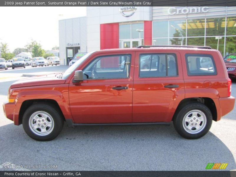 Sunburst Orange Pearl / Dark Slate Gray/Medium Slate Gray 2009 Jeep Patriot Sport