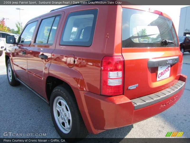 Sunburst Orange Pearl / Dark Slate Gray/Medium Slate Gray 2009 Jeep Patriot Sport
