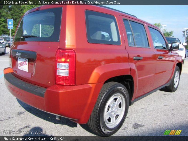Sunburst Orange Pearl / Dark Slate Gray/Medium Slate Gray 2009 Jeep Patriot Sport