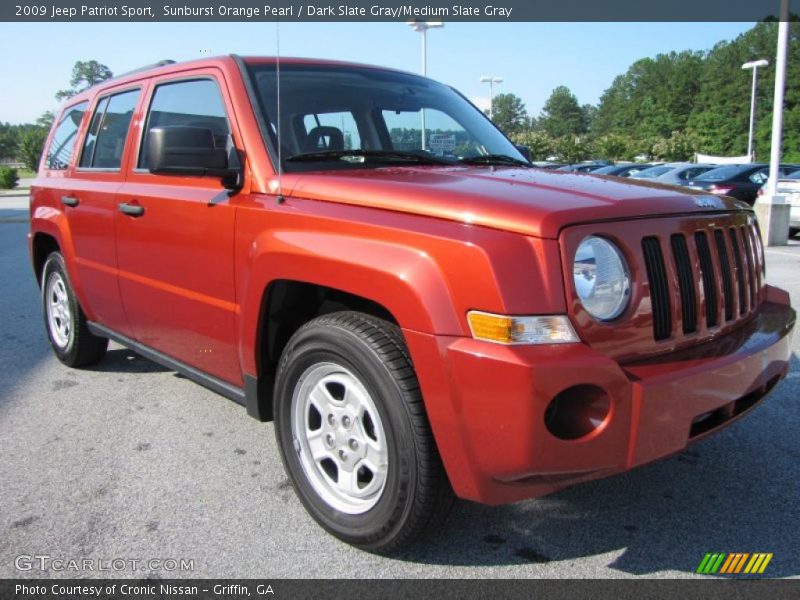 Sunburst Orange Pearl / Dark Slate Gray/Medium Slate Gray 2009 Jeep Patriot Sport