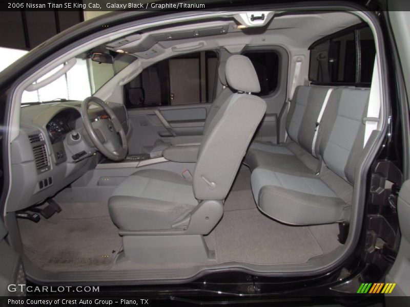  2006 Titan SE King Cab Graphite/Titanium Interior