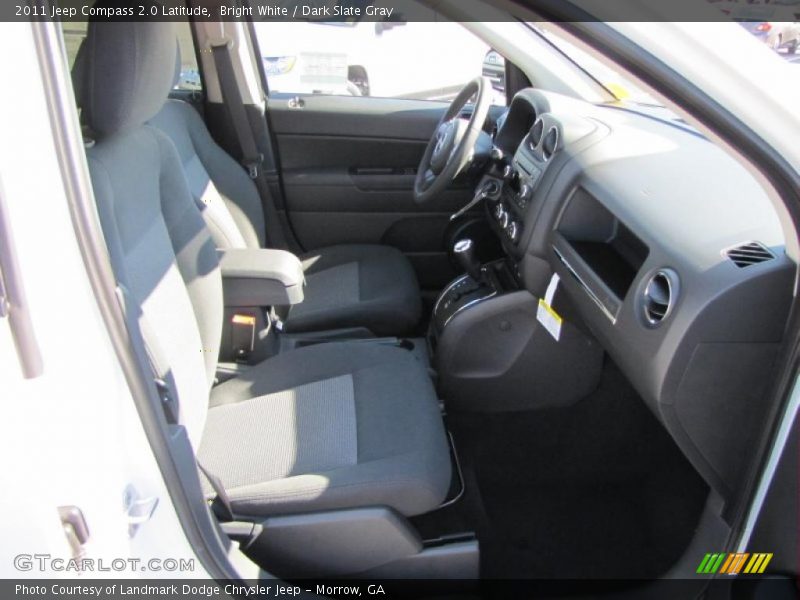 Bright White / Dark Slate Gray 2011 Jeep Compass 2.0 Latitude