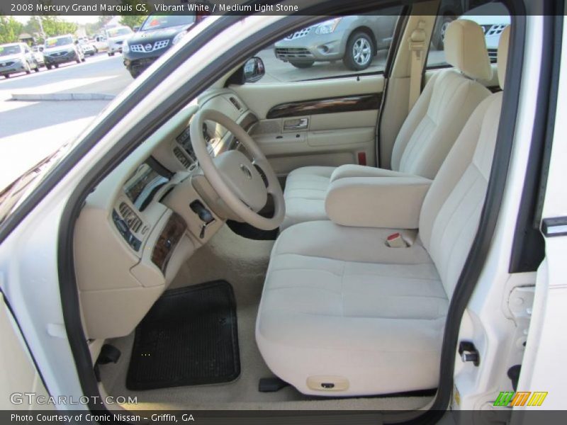 Vibrant White / Medium Light Stone 2008 Mercury Grand Marquis GS