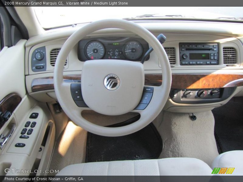 Vibrant White / Medium Light Stone 2008 Mercury Grand Marquis GS