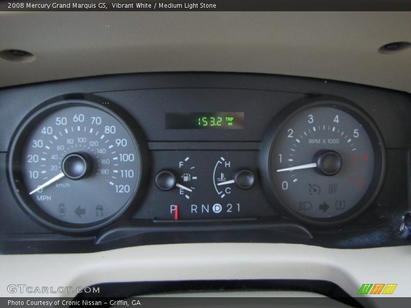 Vibrant White / Medium Light Stone 2008 Mercury Grand Marquis GS
