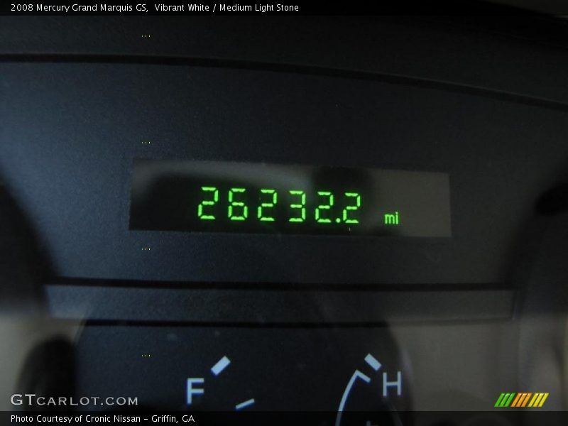 Vibrant White / Medium Light Stone 2008 Mercury Grand Marquis GS