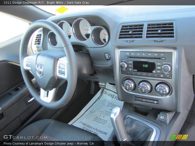Bright White / Dark Slate Gray 2011 Dodge Challenger R/T