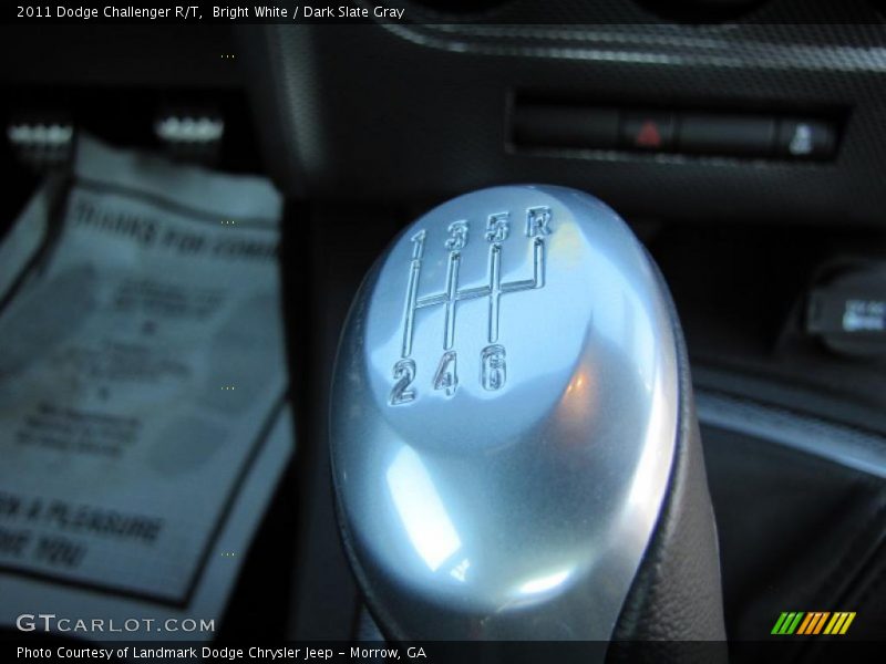 Bright White / Dark Slate Gray 2011 Dodge Challenger R/T