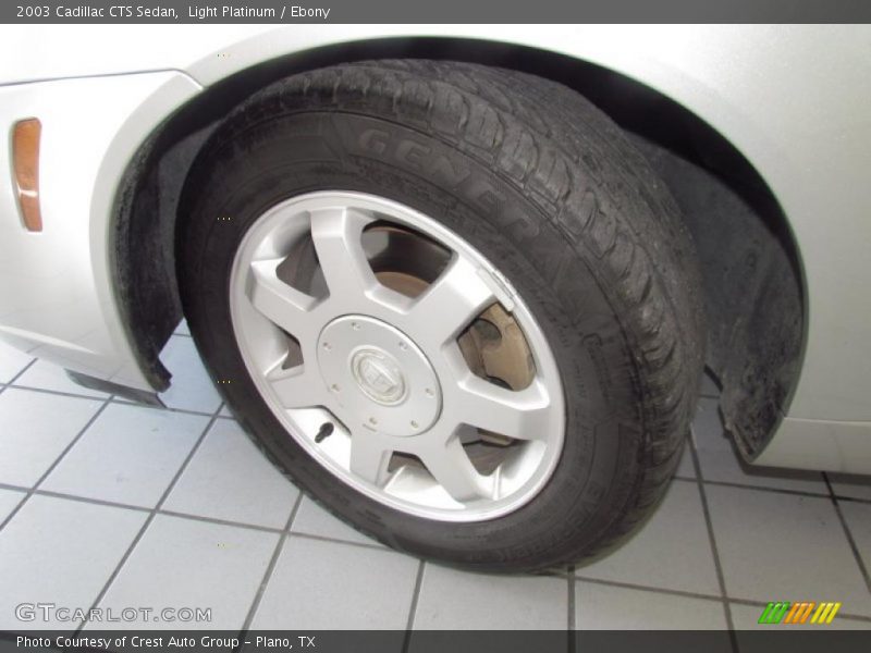 Light Platinum / Ebony 2003 Cadillac CTS Sedan