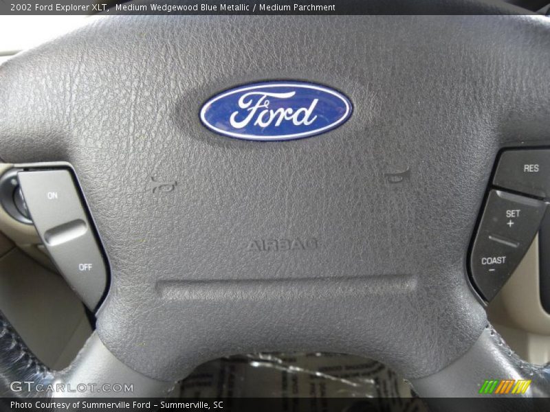 Medium Wedgewood Blue Metallic / Medium Parchment 2002 Ford Explorer XLT