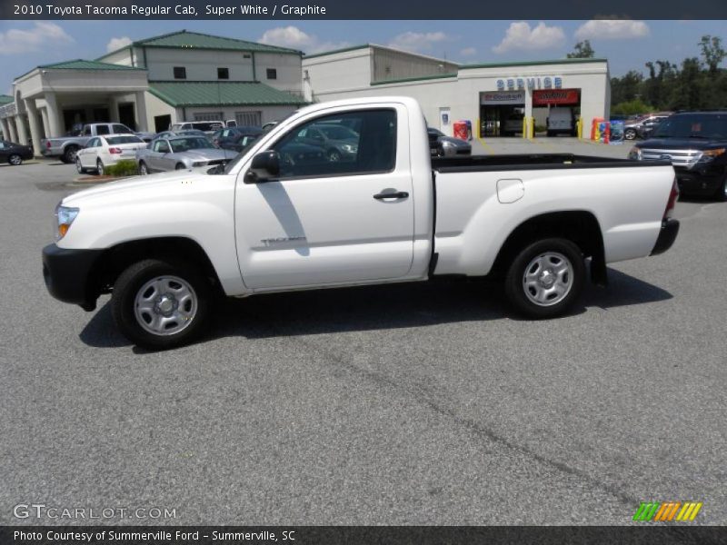 Super White / Graphite 2010 Toyota Tacoma Regular Cab