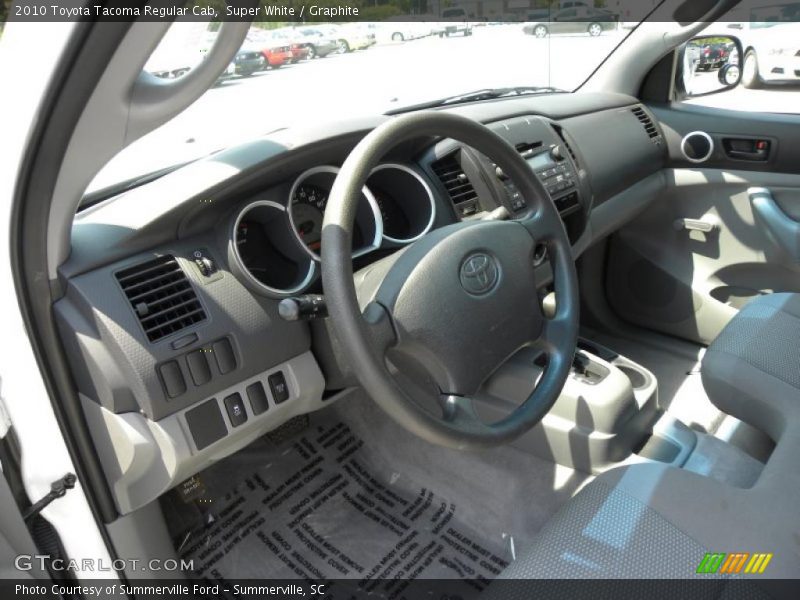 Super White / Graphite 2010 Toyota Tacoma Regular Cab