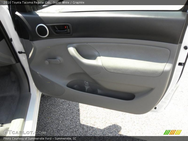 Super White / Graphite 2010 Toyota Tacoma Regular Cab